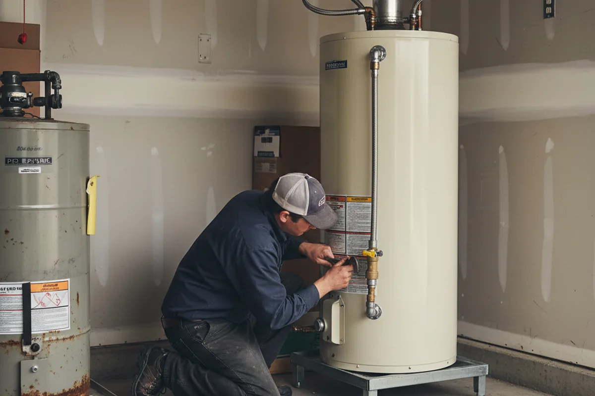 Water heater and shutoff valve replacement in Lincolnton